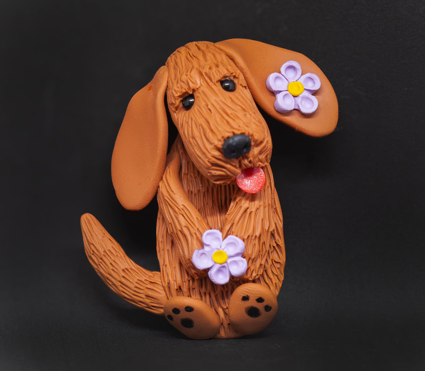 Basset Fauve de Bretagne Flowers Magnet