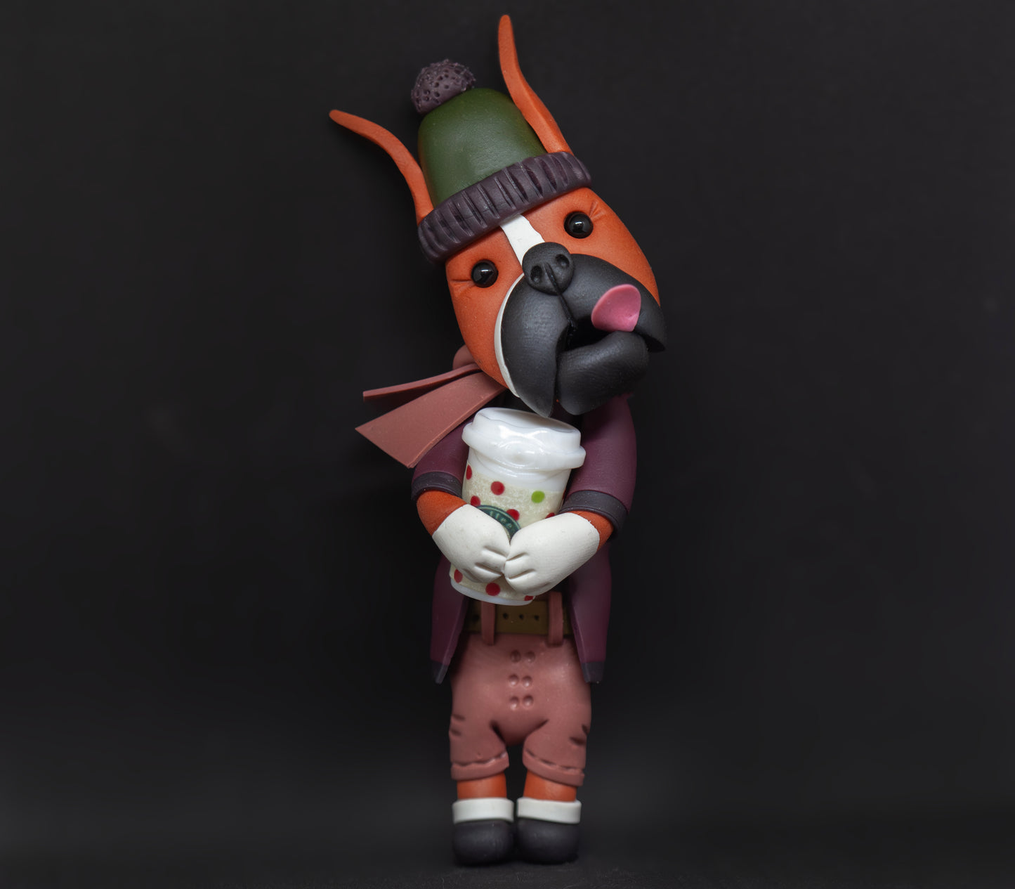 Boxer Coffee Ornament