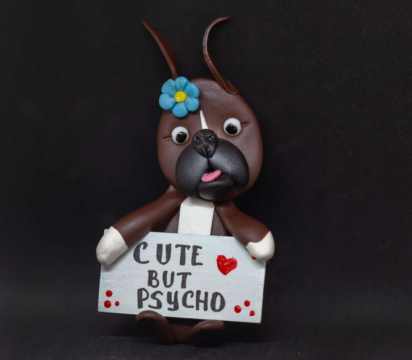 Boxer Cute But Psycho Magnet