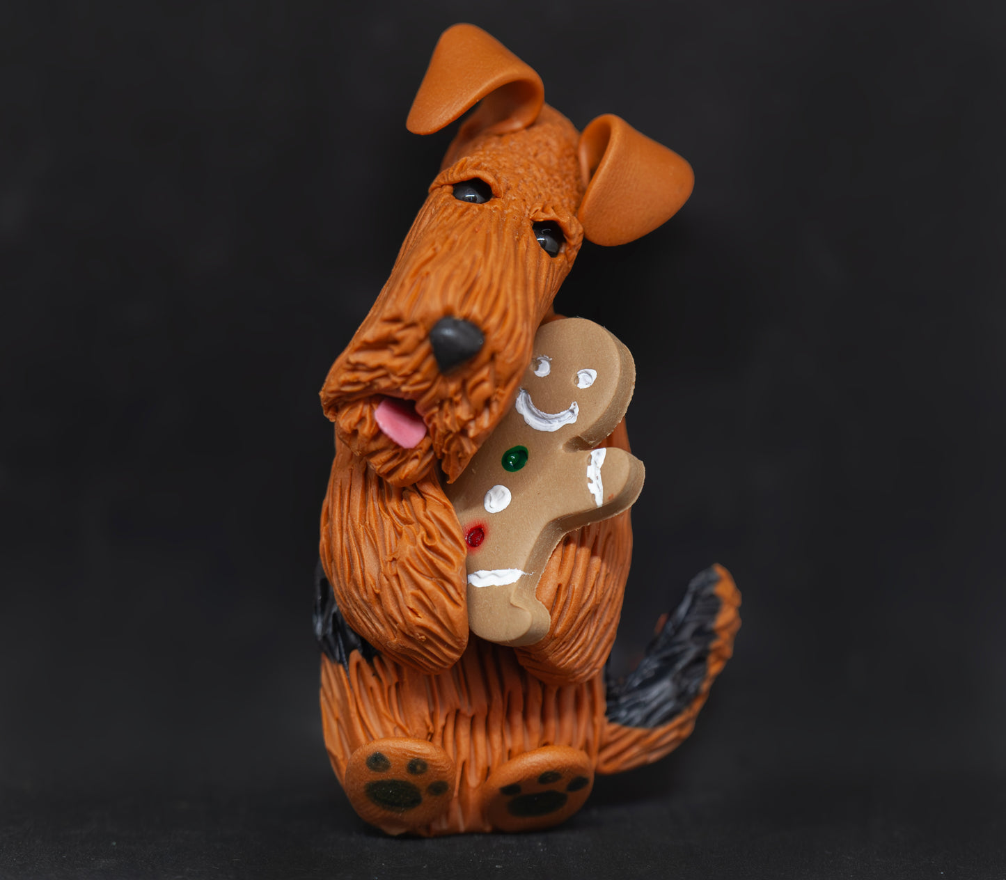 Airedale Gingerman Ornament