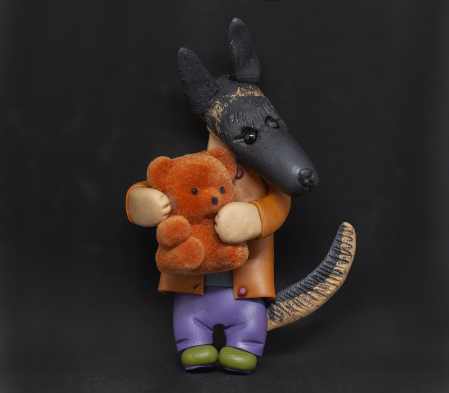 German Shepherd Teddy Magnet