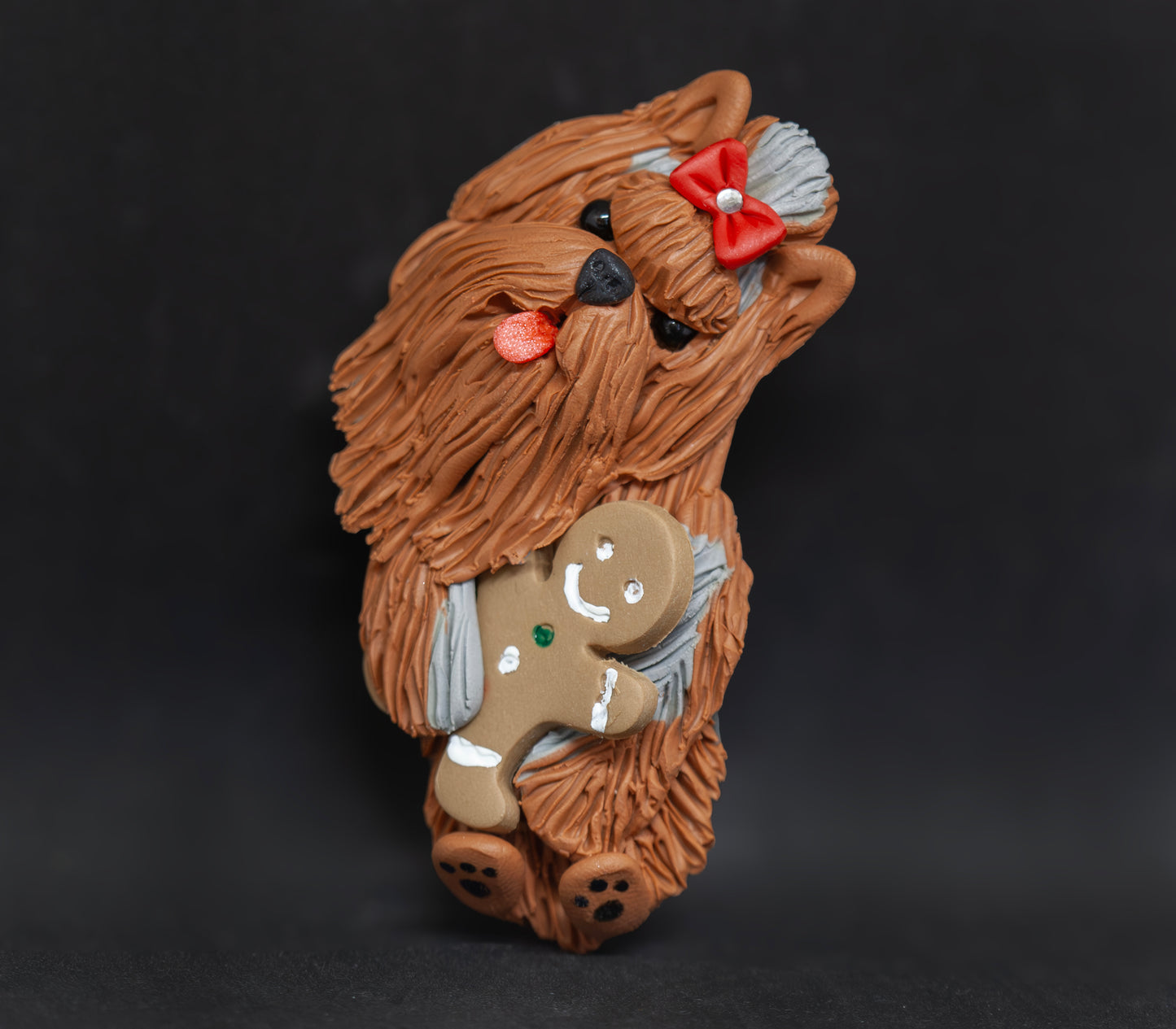 Yorkie Gingerman Ornament