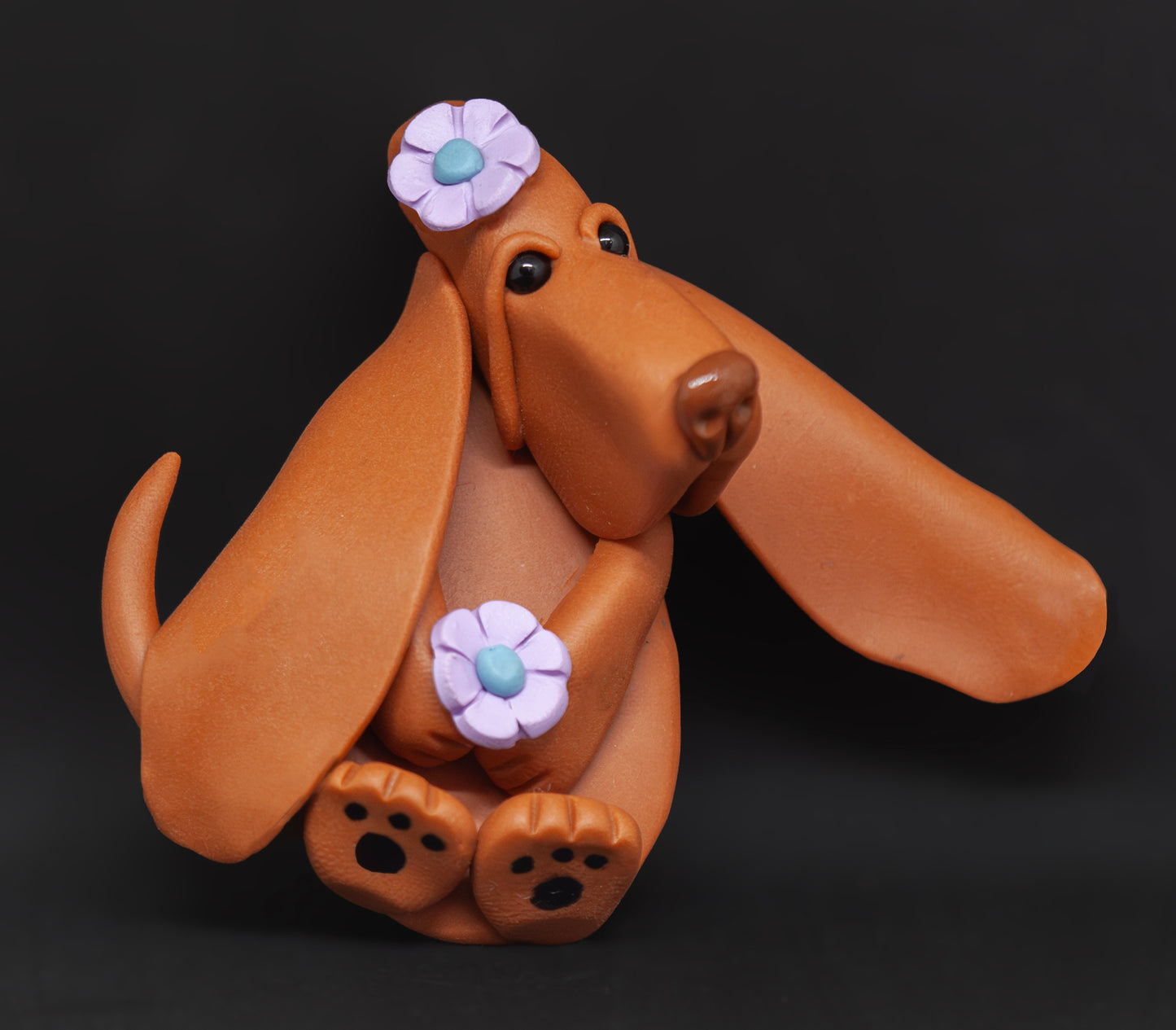 Bloodhound Flowers Magnet