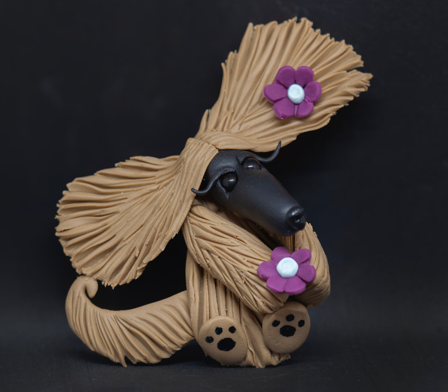 Afghan Hound Flowers Magnet