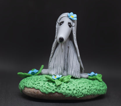 Afghan Hound Pretty Girl Figurine