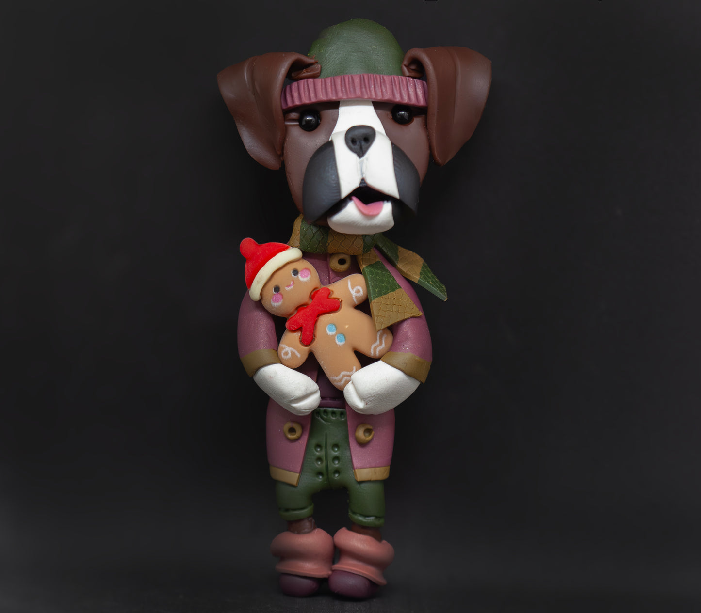 Boxer Gingerman Ornament