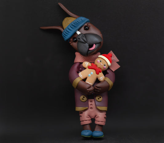 Boxer Gingerman Ornament