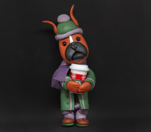 Boxer Coffee Ornament