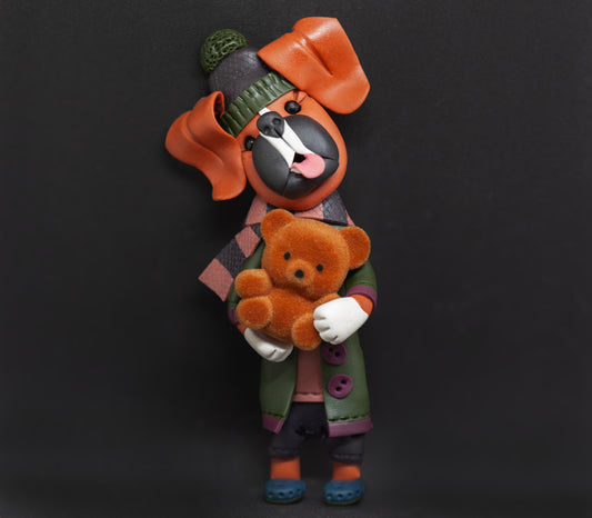 Boxer Teddy Ornament