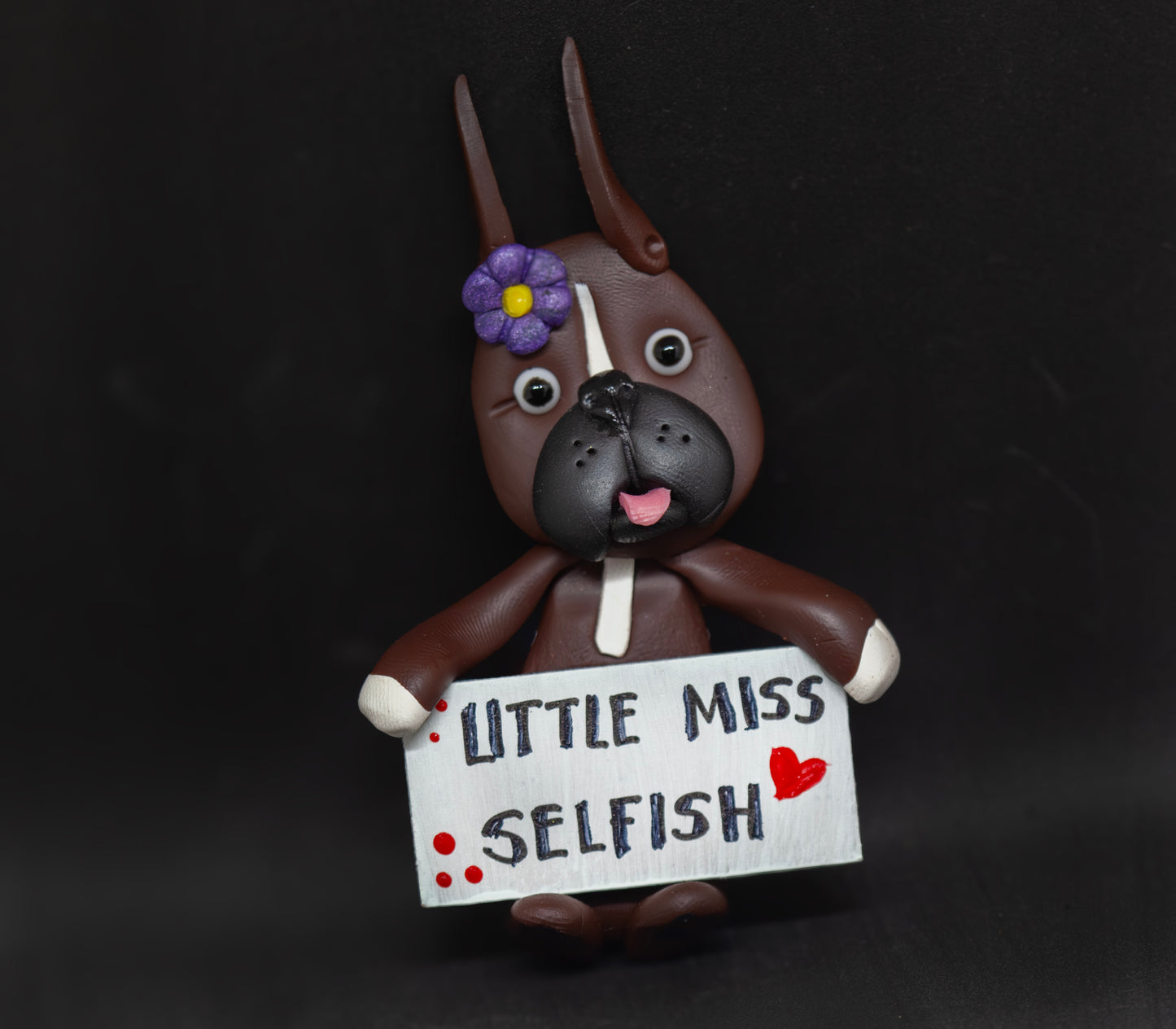 Boxer Little Miss Selfish Magnet