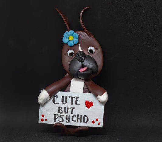 Boxer Cute But Psycho Magnet