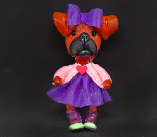 Boxer Ugly Girl Brooch