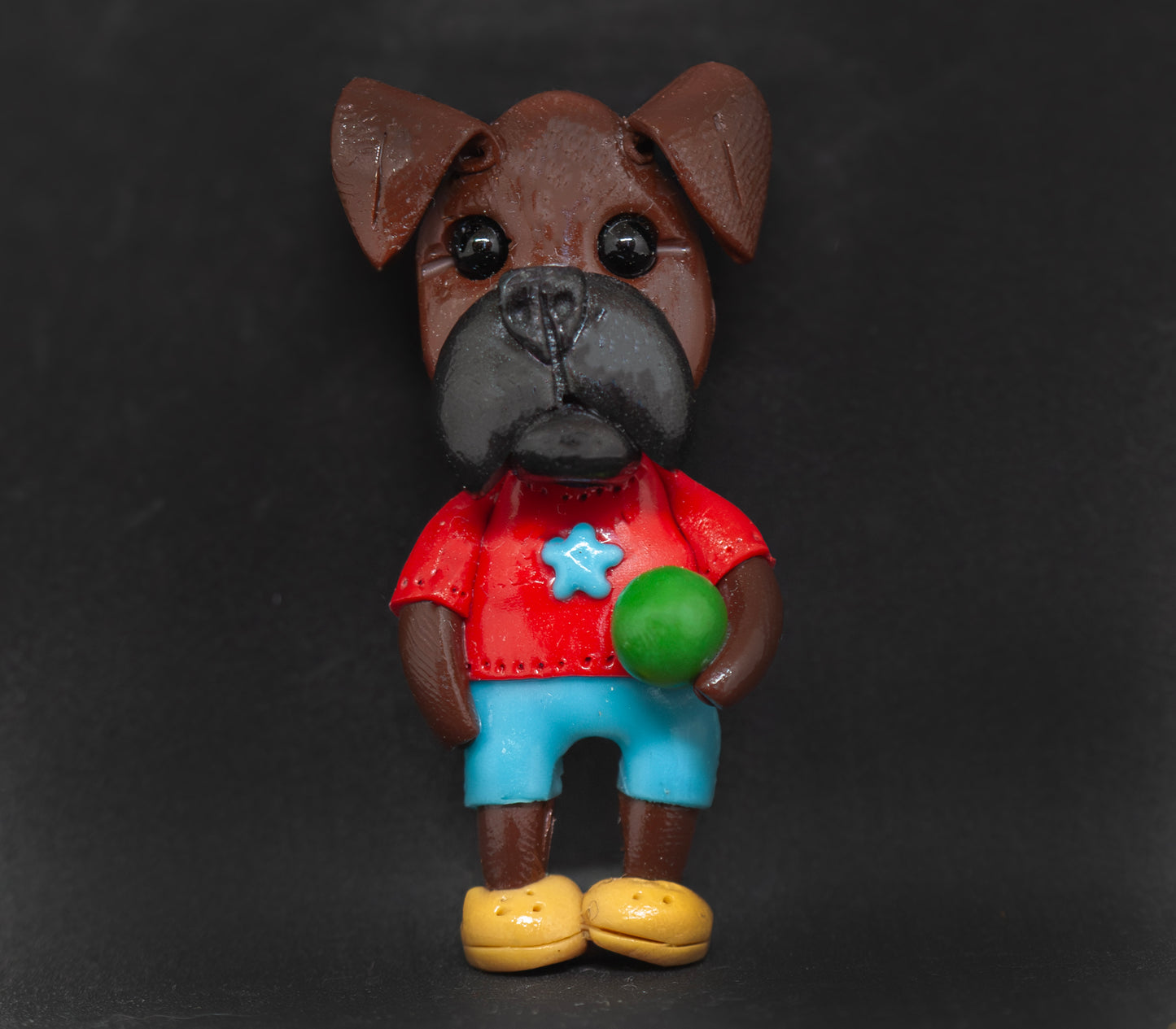 Boxer Ball Addict Boy Brooch