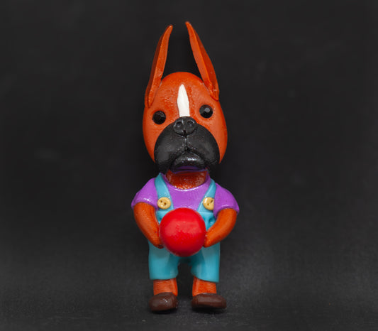 Boxer Ball Addict Boy Brooch