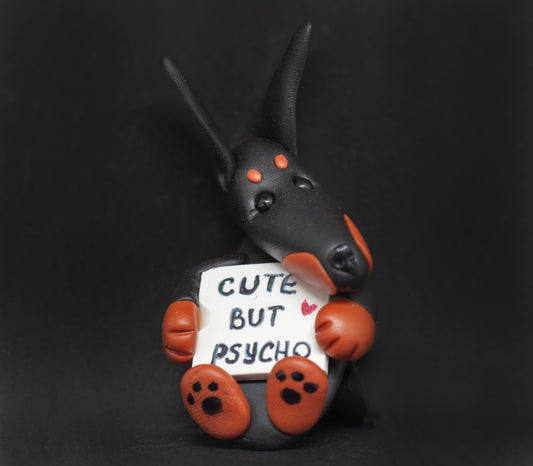 Doberman Cute But Psycho Magnet