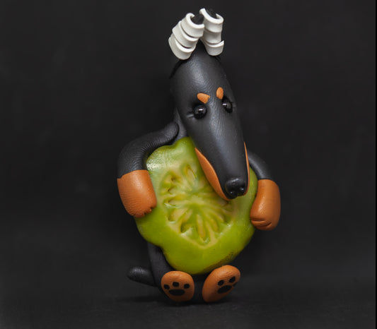 Doberman Puppy Pickle Ornament