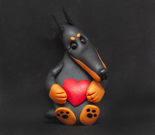 Doberman Heart Magnet