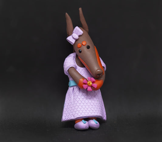 Doberman Pretty Girl Brooch