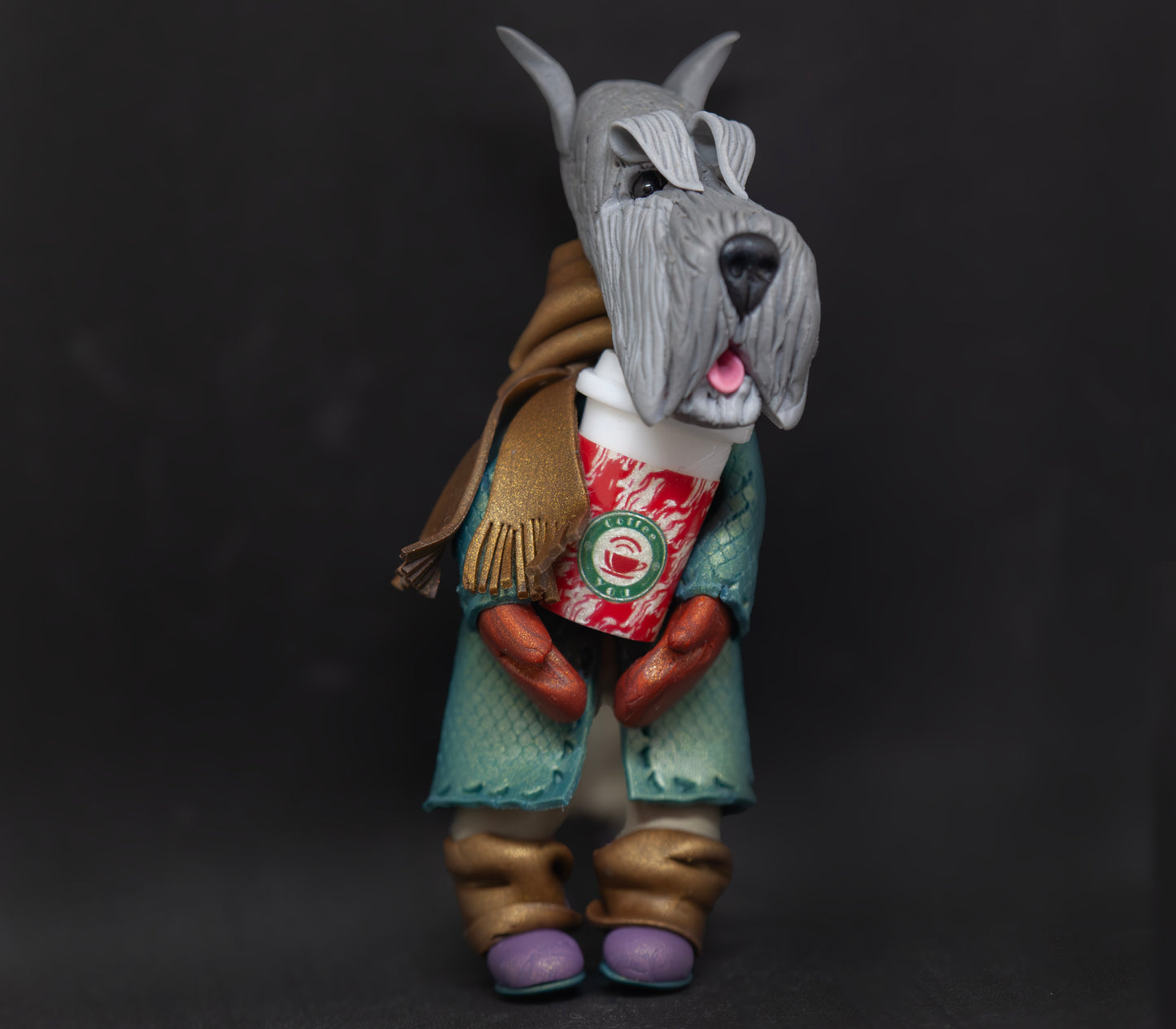 Schnauzer Coffee Ornament