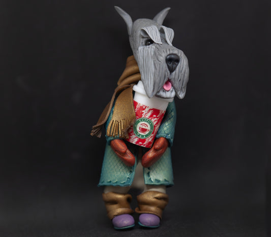 Schnauzer Coffee Ornament