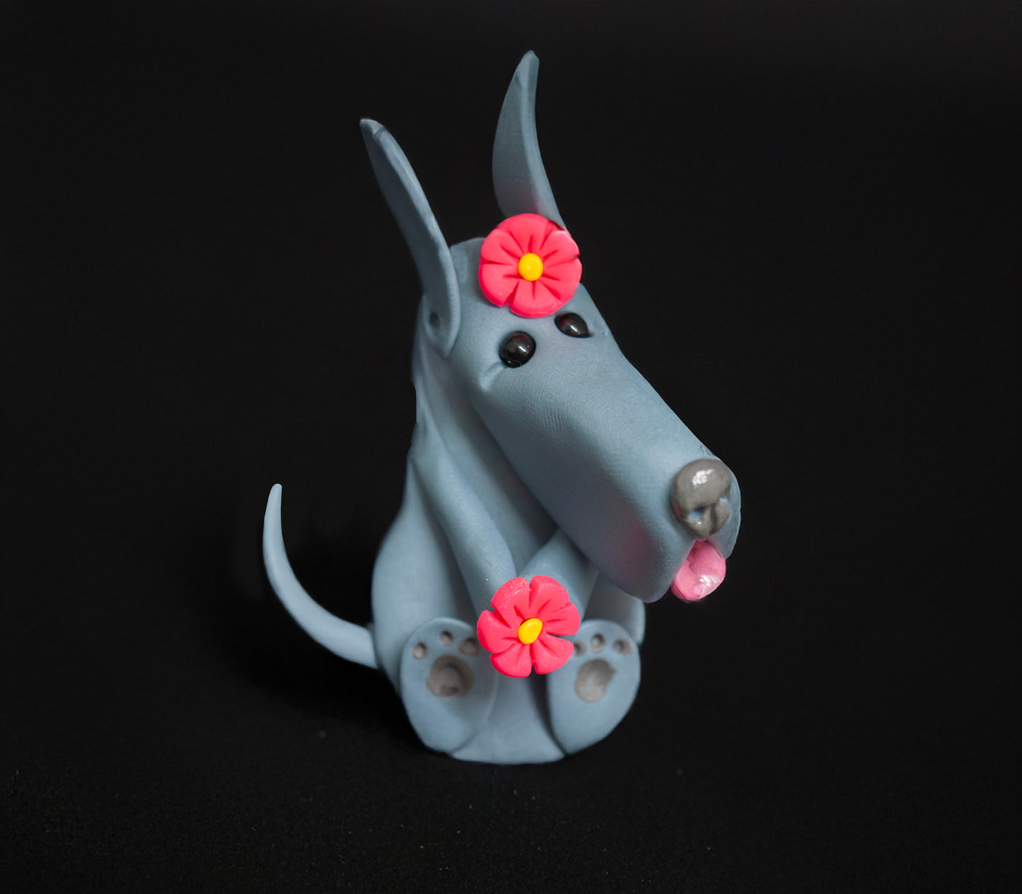 Great Dane Flowers Magnet