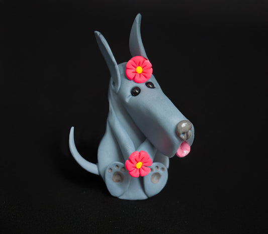 Great Dane Flowers Magnet