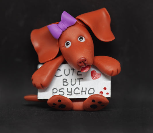 Vizsla Cute But Psycho Magnet