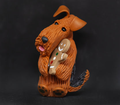 Airedale Gingerman Ornament
