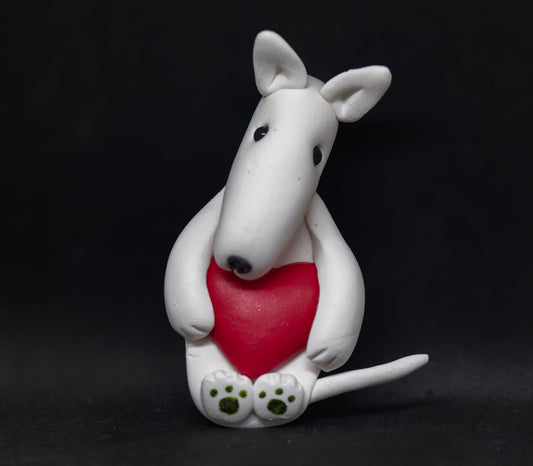 Bull Terrier Heart Magnet (Seconds)