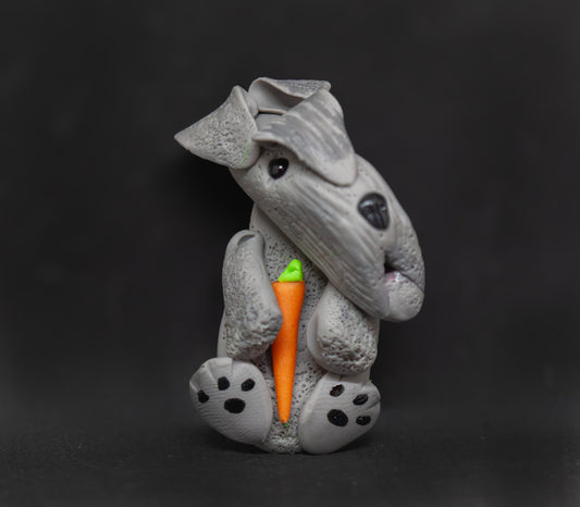 Kerry Blue Terrier Carrot Magnet (Seconds)
